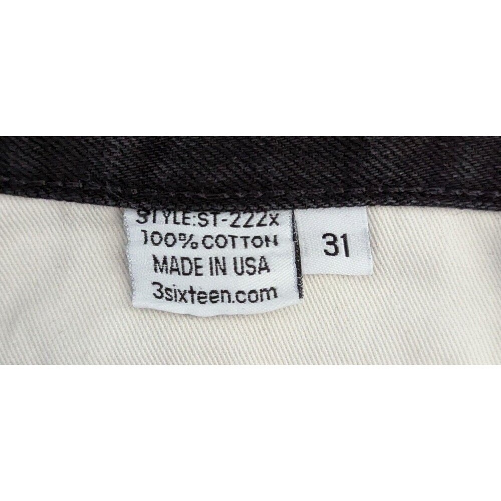 3sixteen Black Men's Jeans 31x28 - Picture 4 of 8